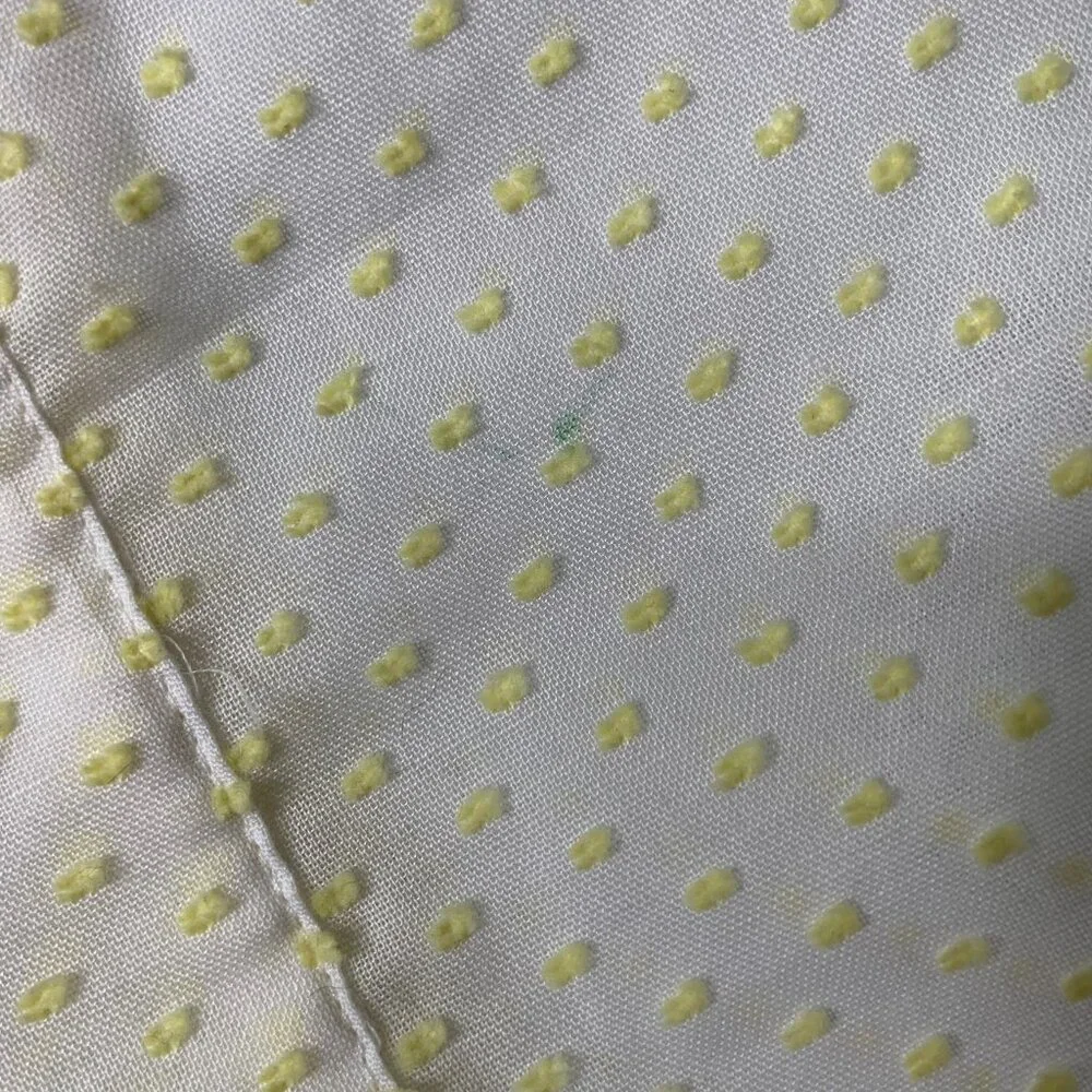 Lisa Marie Fernandez Women's Cream Yellow Polka Dot Long Sleeve Coverup Dress